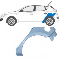 Pannello di riparazione parafango posteriore per Hyundai I30 2007-2011 / Sinistra 5474