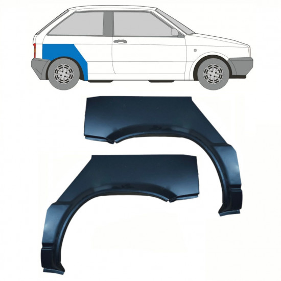 Pannello di riparazione parafango posteriore per Seat Ibiza 1984-1993 / Sinistra+Destra / Set 10738