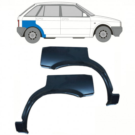 Pannello di riparazione parafango posteriore per Seat Ibiza 1984-1993 / Sinistra+Destra / Set 10741