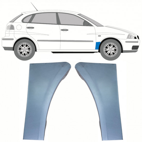 Pannello di riparazione parafango anteriore per Seat Ibiza Cordoba 2002-2008 / Sinistra+Destra / Set 10262