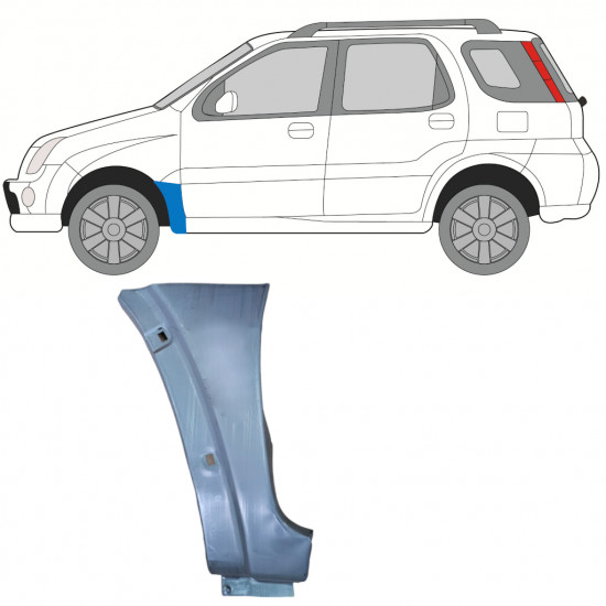 Pannello di riparazione parafango anteriore per Suzuki Ignis 2000-2008 / Sinistra 11131