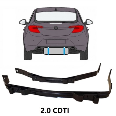 Cinghie serbatoio carburante per Opel Insignia 2008-2017 17019