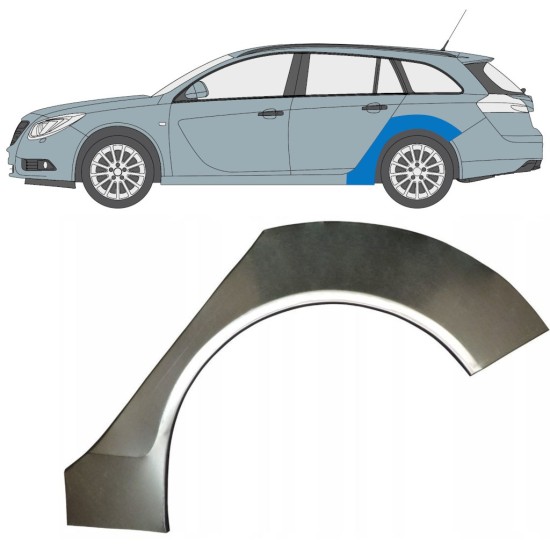 Pannello di riparazione parafango posteriore per Opel Insignia 2008-2017 / Sinistra / COMBI 16799