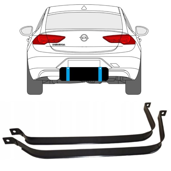 Cinghie serbatoio carburante per Opel Insignia 2017-2022 15115