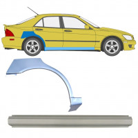 Pannello di riparazione sottoporta e parafango posteriore per Lexus IS 200 1998-2005 / Destra / Set 10315