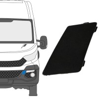 Copertura del gancio di traino paraurti anteriore adatta per Iveco Daily 2014-2019 / Sinistra 16242