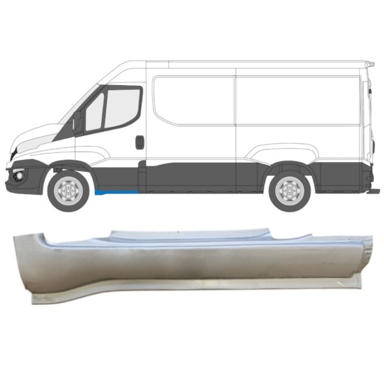 Pannello di riparazione sottoporta anteriore per Iveco Daily 2014-2016 / Sinistra 14740 Pannello di riparazione sottoporta anteriore per Iveco Daily 2014-2016 / Sinistra 14740