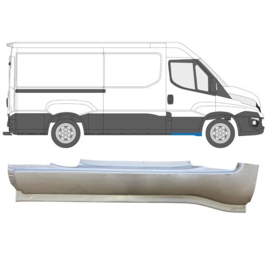Pannello di riparazione sottoporta anteriore per Iveco Daily 2014-2016 / Destra 14739 Pannello di riparazione sottoporta anteriore per Iveco Daily 2014-2016 / Destra 14739