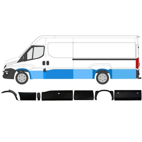 Set di modanature laterali per Iveco Daily 2014-2019 / Sinistra / 11982