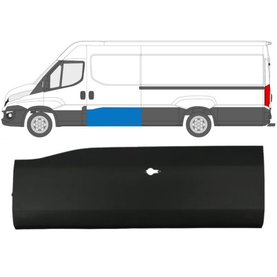 Modanatura laterale porta scorrevole per Iveco Daily 2014-2019 / Sinistra 11970