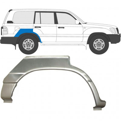 Pannello di riparazione parafango posteriore per Toyota Land Cruiser 1998-2007 / Destra 7054