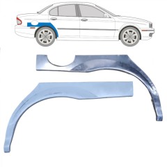 Pannello di riparazione parafango posteriore per Jaguar X-Type CF-1 2001-2009 / Sinistra+Destra / Set 10475