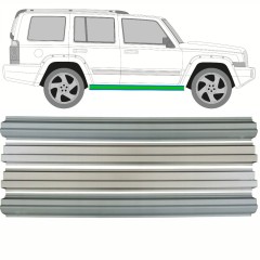 Lamiera di riparazione sottoporta e sottoporta interno per Jeep Commander 2005-2010 / Sinistra = Destra (simmetrico) / Set 10500