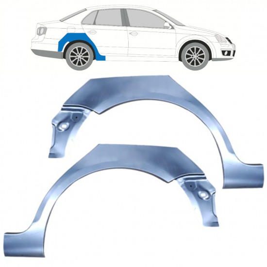 Pannello di riparazione parafango posteriore per Volkswagen Jetta 2005-2010 / Set 11557