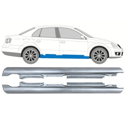 Sottoporta Lamiera Completo per Volkswagen Jetta 2005-2010 / Sinistra+Destra / SEDAN 17052
