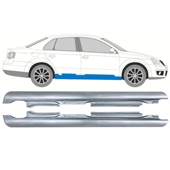 Sottoporta Lamiera Completo per Volkswagen Jetta 2005-2010 / Sinistra+Destra / SEDAN 17052
