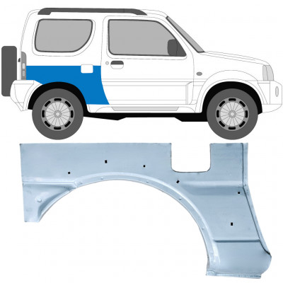 Pannello di riparazione parafango posteriore per Suzuki Jimny 1998-2018 / Destra 7032