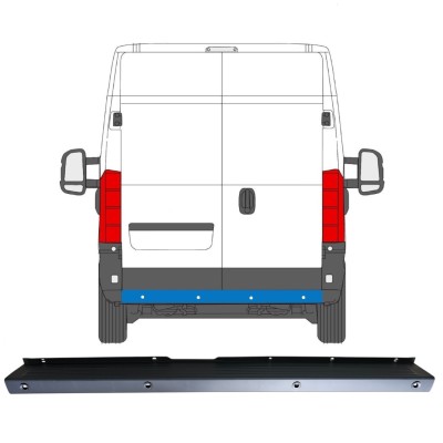 Paraurti posteriore con PDC per Citroen Jumper 2006-2018 16927