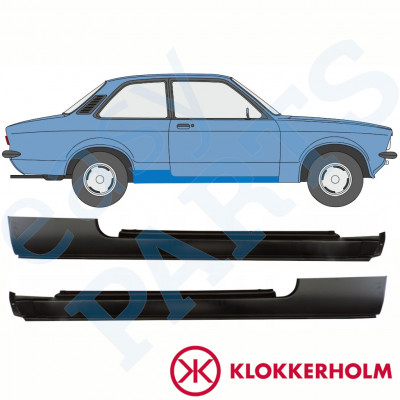 Pannello di riparazione sottoporta lamiera per Opel Kadett C 1973-1979 / Set 11078