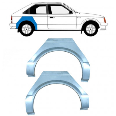 Pannello di riparazione parafango posteriore per Opel Kadett D 1979-1984 / Sinistra+Destra / Set 10638