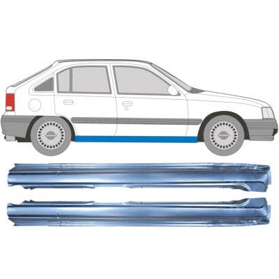 Pannello di riparazione sottoporta lamiera per Opel Kadett 1984-1993 / Sinistra+Destra / Set 9450