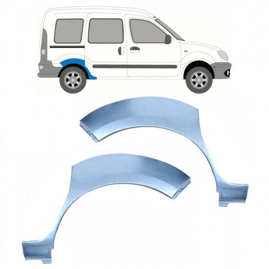 Pannello di riparazione parafango posteriore per Renault Kangoo 1997-2008 / Sinistra+Destra / Set 9656