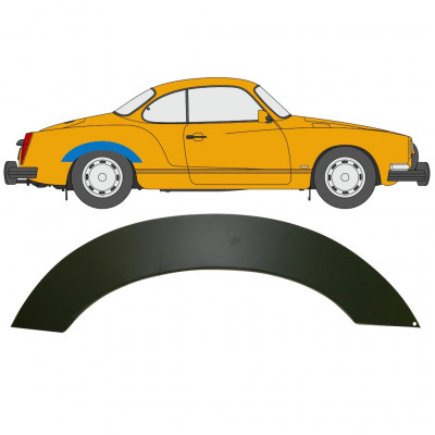 Pannello di riparazione parafango posteriore per VW Karman Ghia 1955-1974 / Destra 12720