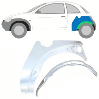 Pannello di riparazione interno ed esterno parafango posteriore per Ford KA 1996-2008 / Sinistra / Set 10776