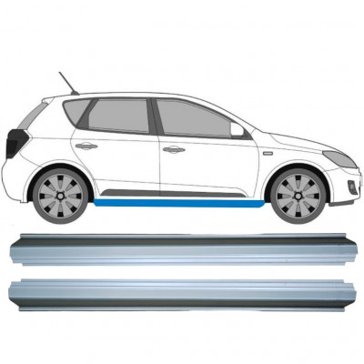 Pannello di riparazione sottoporta lamiera per Kia Ceed 2006-2012 / Sinistra+Destra / Set 9400