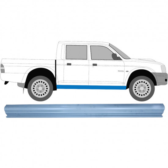 MITSUBISHI L200 1996-2007 PANNELLO DI RIPARAZIONE DELLA SOGLIA / DESTRA = SINISTRA