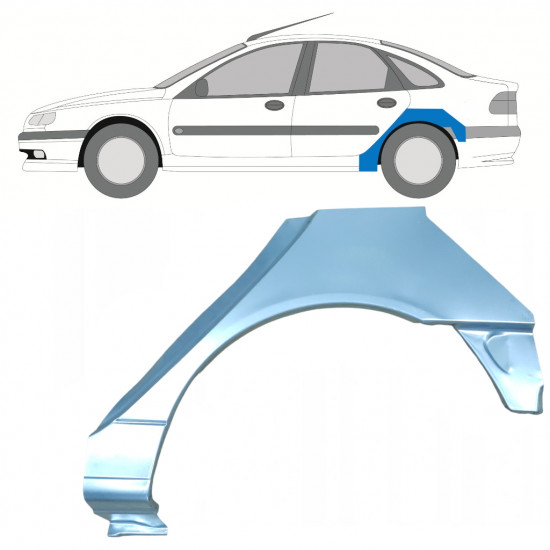 Pannello di riparazione parafango posteriore per Renault Laguna 1994-2001 / Sinistra 7932