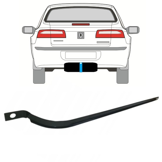 Cinghie serbatoio carburante per Renault Laguna II 2001-2007 14956 Cinghie serbatoio carburante per Renault Laguna II 2001-2007 14956