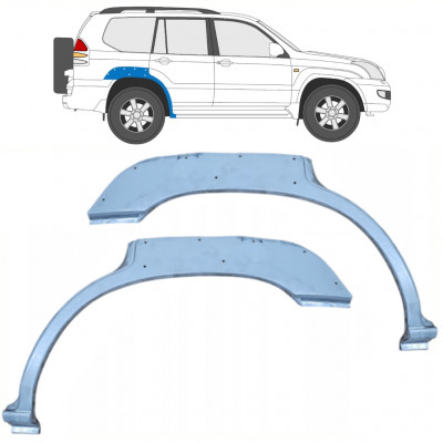 Pannello di riparazione parafango posteriore con foro per Toyota Land Cruiser 2003-2010 / Sinistra+Destra / Set 10214