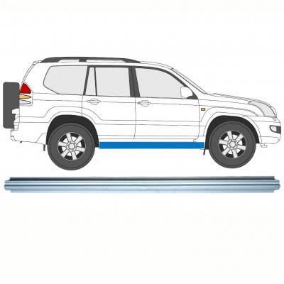 Pannello di riparazione sottoporta lamiera per Toyota Land Cruiser 2003-2010 / Sinistra = Destra (simmetrico) 7063