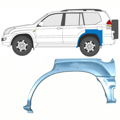 Pannello di riparazione parafango posteriore per Toyota Land Cruiser 2003-2010 / Sinistra 8763