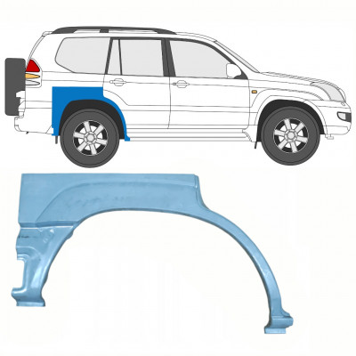 TOYOTA LAND CRUISER 2003-2010 5 PORTA ARCO POSTERIORE PANNELLO DI RIPARAZIONE / DESTRA