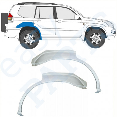 Pannello di riparazione parafango posteriore per Toyota Land Cruiser 2003-2010 / Sinistra+Destra / Set 9959