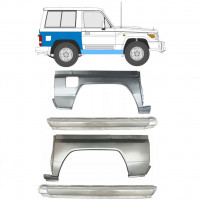 Pannello di riparazione sottoporta e parafango posteriore per Toyota Land Cruiser 1984-1993 / Set 11480