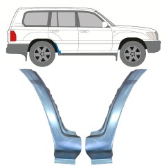 Pannello di riparazione sezione inferiore parafango posteriore per Toyota Land Cruiser J100 1998-2007 / Sinistra+Destra / Set 9767