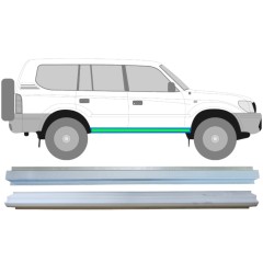 Pannello di riparazione sottoporta interno ed esterno per Toyota Land Cruiser J90 1996-2002 / Sinistra = Destra (simmetrico) / Set 14852