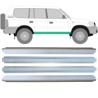 Pannello di riparazione sottoporta interno ed esterno per Toyota Land Cruiser J90 1996-2002 / Sinistra+Destra / Set 14854 Pannello di riparazione sottoporta interno ed esterno per Toyota Land Cruiser J90 1996-2002 / Sinistra+Destra / Set 14854