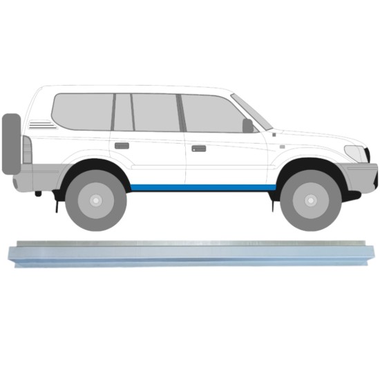 Sottoporta interno per Toyota Land Cruiser J90 1996-2002 / Sinistra = Destra (simmetrico) 14850 Sottoporta interno per Toyota Land Cruiser J90 1996-2002 / Sinistra = Destra (simmetrico) 14850