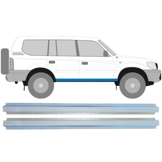 Sottoporta interno per Toyota Land Cruiser J90 1996-2002 / Sinistra+Destra / Set 14851 Sottoporta interno per Toyota Land Cruiser J90 1996-2002 / Sinistra+Destra / Set 14851
