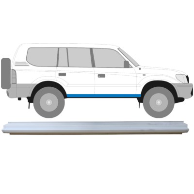 Pannello di riparazione sottoporta lamiera per Toyota Land Cruiser J90 1996-2002 / Sinistra = Destra (simmetrico) 14846