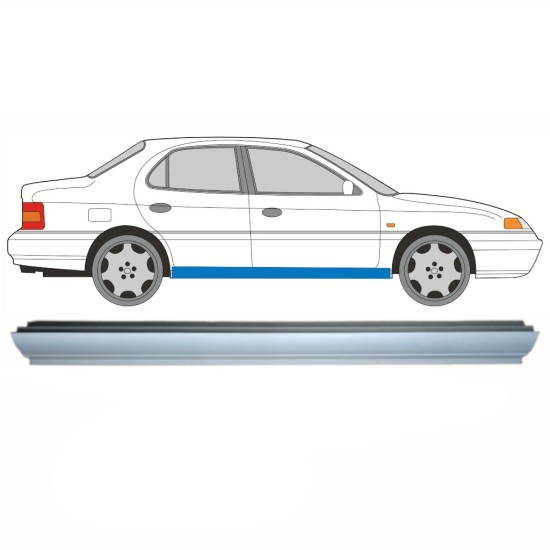 Pannello di riparazione sottoporta lamiera per Hyundai Lantra 1990-1995 / Sinistra = Destra (simmetrico) 8614