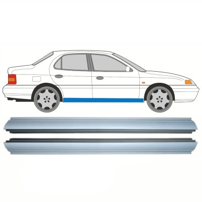 Pannello di riparazione sottoporta lamiera per Hyundai Lantra 1990-1995 / Sinistra = Destra (simmetrico) / Set 10322