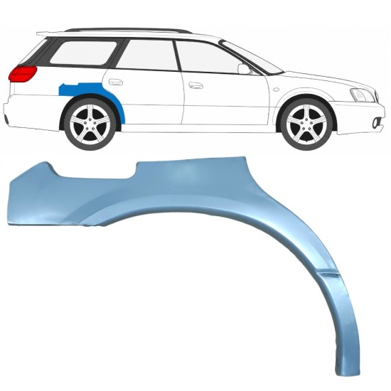 Pannello di riparazione parafango posteriore per Subaru Legacy 1998-2004 / Destra / COMBI / SEDAN 5612
