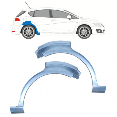 Pannello di riparazione parafango posteriore per Seat Leon 2005-2012 / Sinistra+Destra / Set 9974