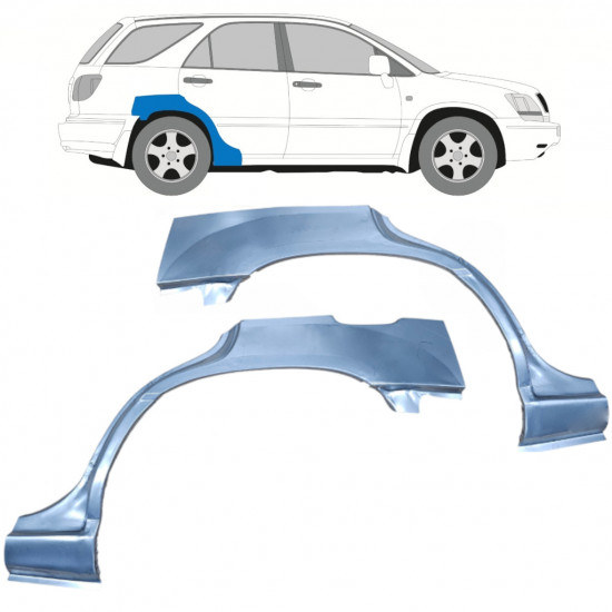 Pannello di riparazione parafango posteriore per Lexus RX 300 1998-2003 / Sinistra+Destra / Set 9947