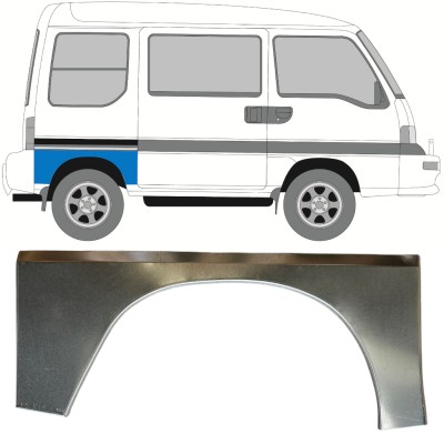 Pannello di riparazione parafango posteriore per Subaru Libero 1983-1998 / Destra 15049